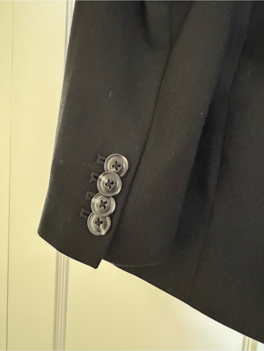Gap - Basic Blazer True Black Classic/One Button/Tailored Jacket - Picture 6 of 7